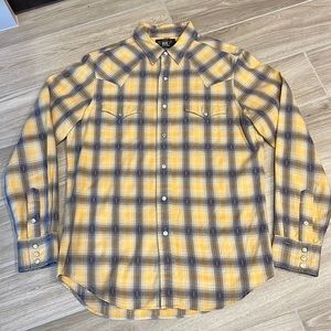 RRL Ralph Lauren Western shirt size M pearl snap buttons cowboy